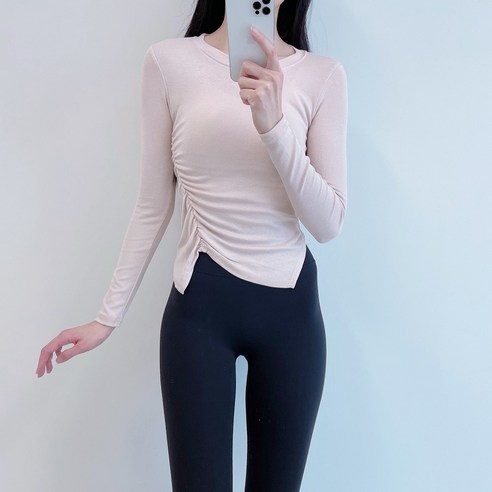 올슨 필라테스복 요가복 긴팔 운동복 상의