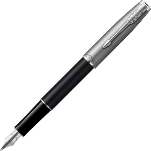 Parker 파커 2146877Z Sonnet Essential Sandblast CT 만년필 파인 포인트 Authentic Import, Black & Sandblast CT_Fountain