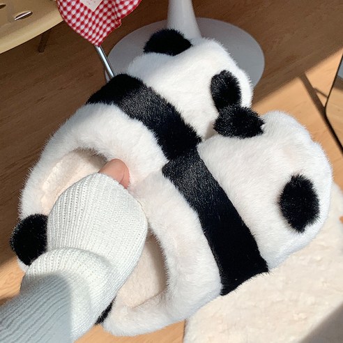 추천제품 상품명: 데이즈인 겨울 털 실내화 팬더 판다