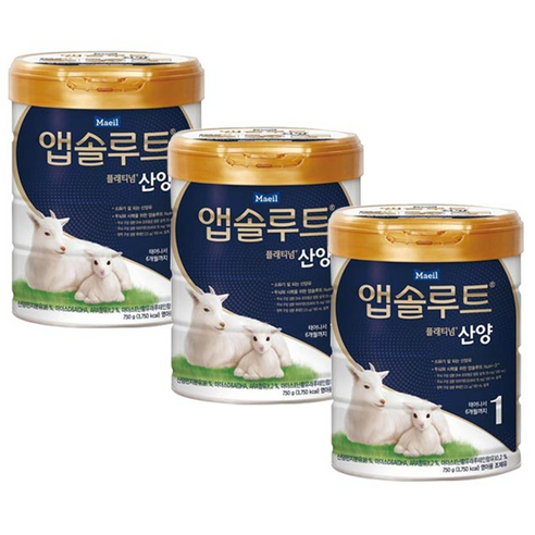 앱솔루트 플래티넘 산양분유 1단계, 750g, 48개