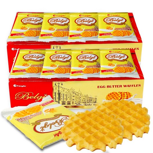 [벨기] 에그 버터 와플 2박스(총100PCS) 과자 대용량간식, 단품