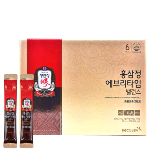 정관장 홍삼정 에브리타임 + 활기력 선물 세트 추석 설 홍삼 스틱