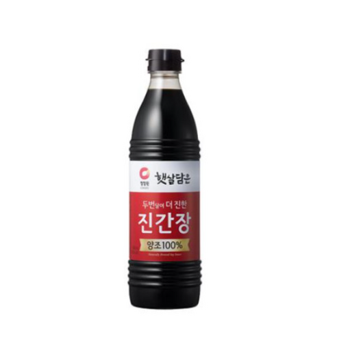 대상 청정원 햇살담은 두번 달여 더 진한 진간장, 840ml, 4개
