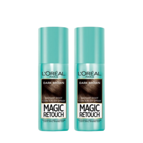 로레알 매직 리터치 새치 스프레이 75ml 1+1, 블랙, 블랙