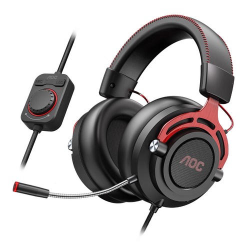 알파스캔 AOC GH300 7.1 채널 RGB 게이밍 헤드셋, 단품