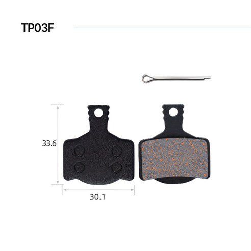킥보드 자전거 브레이크 패드, TP03F, 1세트, 단일