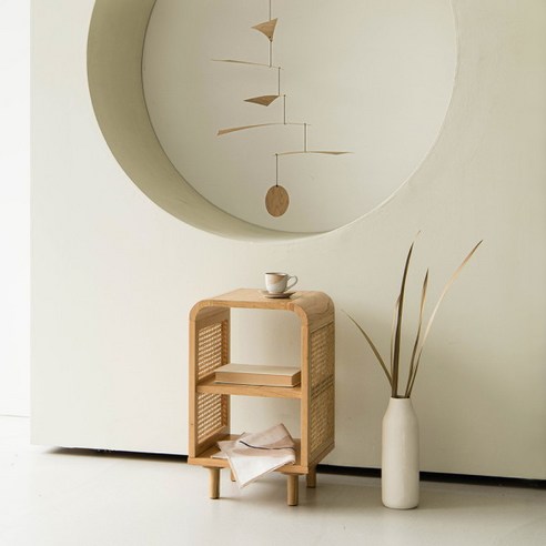 [매스티지데코] 메이 라탄 사이드 테이블, 상세 설명 참조