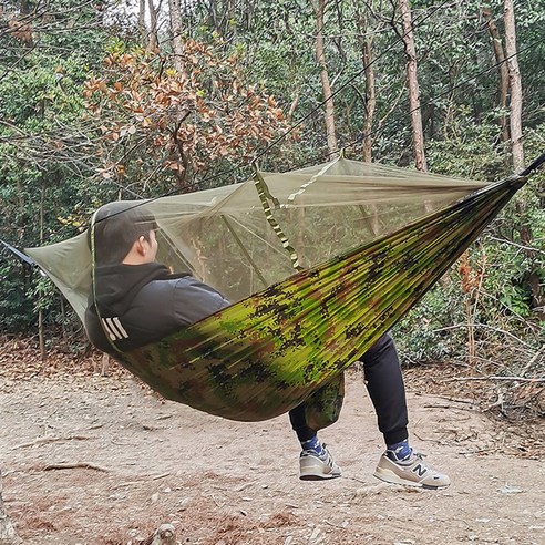 모기장해먹 빅와이드 해먹 그물해먹 텐트 감성해먹 캠핑용품 홈캉스, 카무플라주