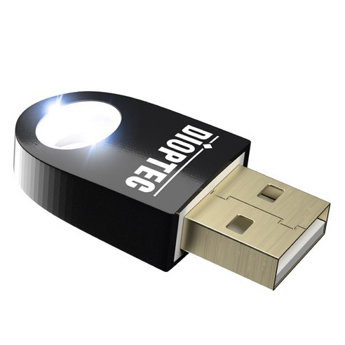 디옵텍 USB 블루투스 ver 5.0 동글, BTD50-YL, 옐로우