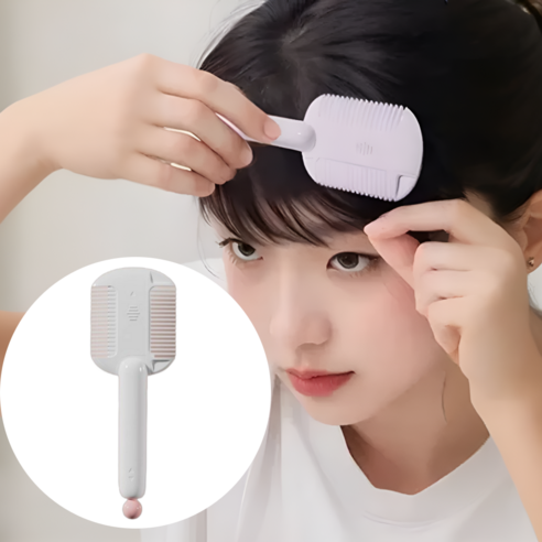 숭람 휴대용 앞머리 셀프 헤어 커터칼, 1개, 화이트