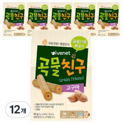 풍년 아이배냇 곡물친구, 96개, 40g, 고구마