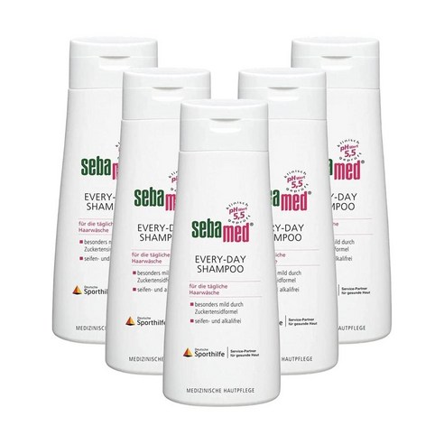 Sebamed Every Day 세바메드 에브리데이 샴푸 6.8floz 200ml 5팩, 5개