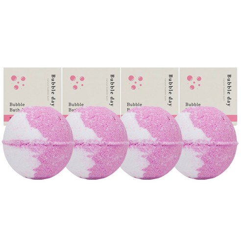 버블데이 배쓰밤 스트로베리, 100g, 4개