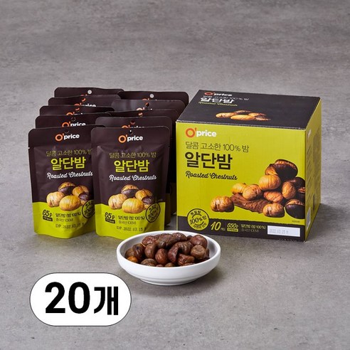 Oprice 자연단맛 알단밤, 650g, 2개