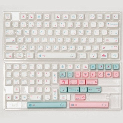 키캡 키보드 keycaps 132 pbt - xda 개인화 된 미니멀리스트 체리 mx, 영어 여부, 플라스틱 캔으로 포장