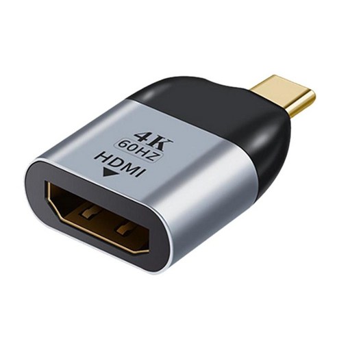 유형-C-Hdmi/Vga/DP // 미니 DP HD 플러그 앤 플레이 일방적 인 디자인 전화, 33.3x25.2mm, 알루미늄 합금, HDMI