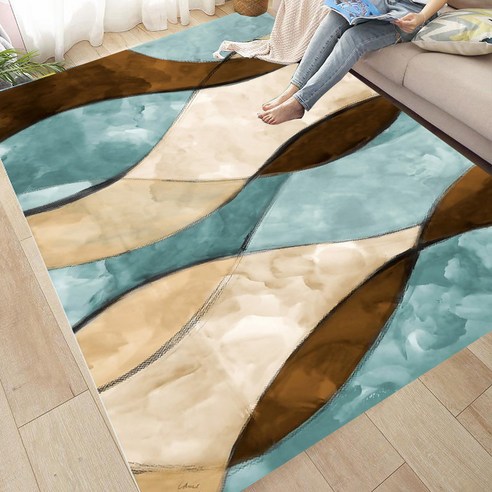 카펫 거실 사무실 오버사이즈심플한 현대 북유럽 탁자 거실 카펫 침실 카펫 바닥 깔개 북유럽 인스타그램 레드카펫 물세탁 맞춤형, 북유럽식-B