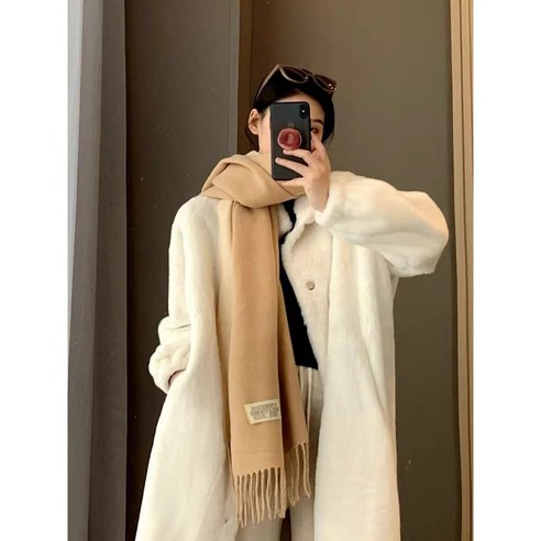씨믹스 투톤 캐시미어 머플러 선물하기 좋은 목도리