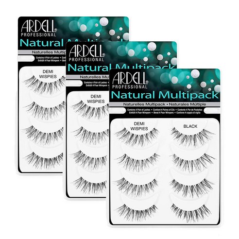 아델 내추럴 래쉬 4쌍, Demi Wispies black, 3개
