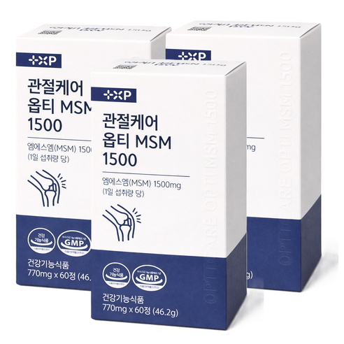 관절케어 옵티 MSM 1500 엠에스엠 무릎 허리 통증 MSN 영양제 알약