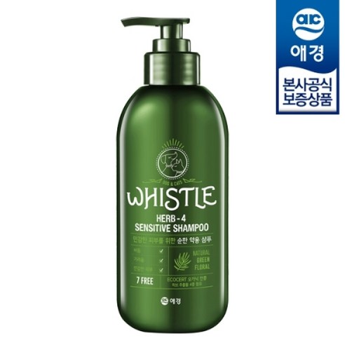 휘슬 허브4 약용 반려동물 샴푸, 500ml, 1개