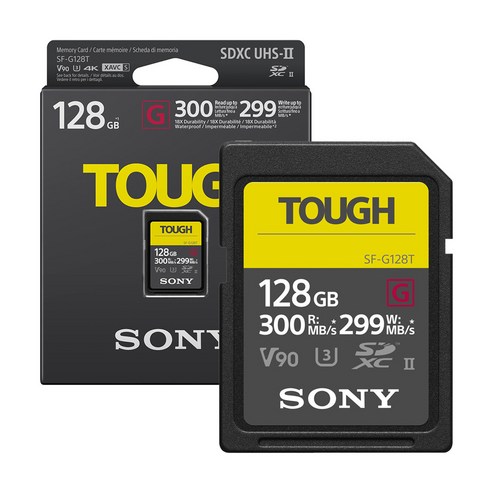 소니코리아정품 SDXC TOUGH UHS-II U3 V90 터프 SD카드, 128GB