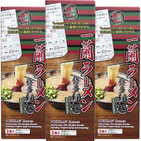 이치란 하카타 얇은면 라멘, 6개