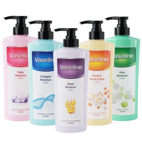 바세린 대용량 모이스처 바디로션/핸드로션 500ml, 1개