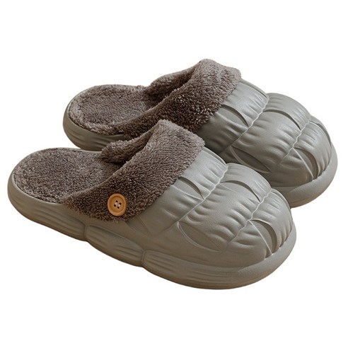 겨울 털슬리퍼 실내화 탈부착 방수 여성커플 통굽 방한 슬리퍼 Couple''s slippers
