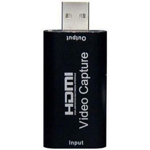 게임/비디오 라이브 스트리밍을 위한 Fansipro Mini USB2.0 1080P HD HDMI 비디오 캡처 카드 64 x 28 13 MM 검정 363074