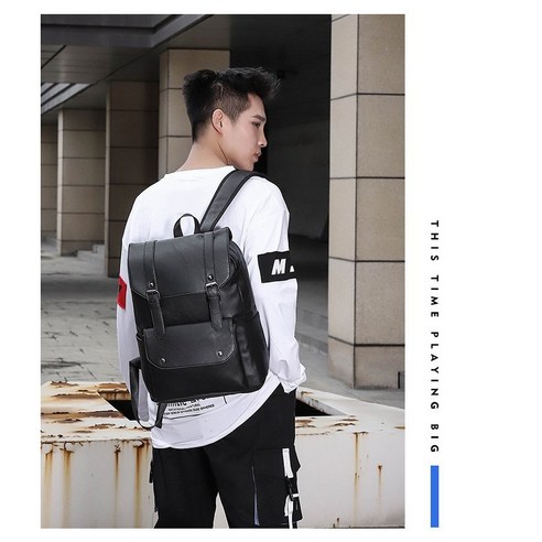 2022년 남성 백팩 소프트 숄더백 패션 여행가방 비즈니스 통근 노트북 가방
