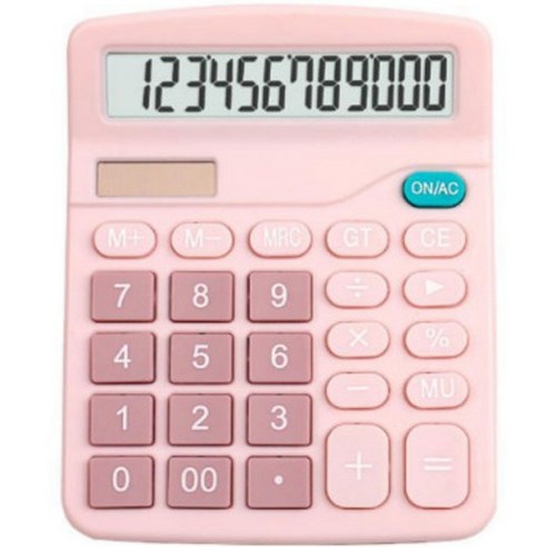 굿즈틱스 스크린 재무 회계 계산기, 핑크, 2개
