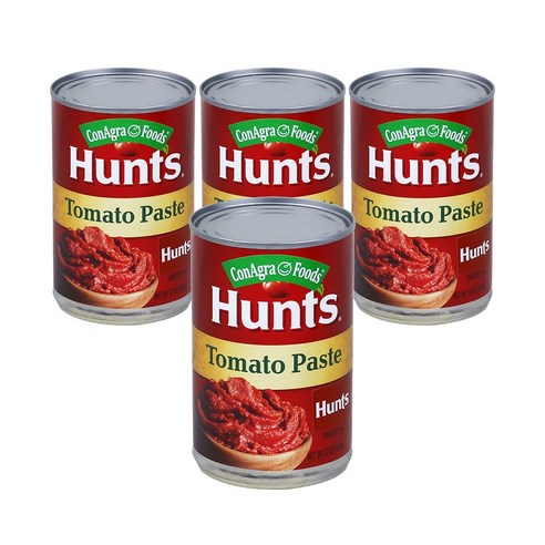 헌츠 토마토페이스트 4개, 340g 신선한 토마토의 맛을 그대로!