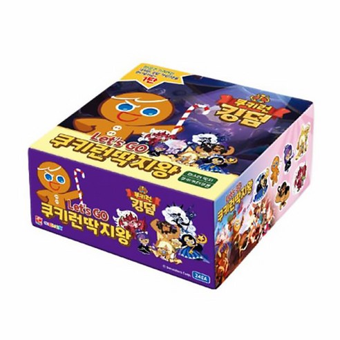 쿠키런 킹덤 렛츠고 쿠키런 딱지왕 1박스, 단품, 1개