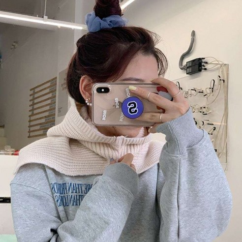 주디앤 벨로심플 니트 넥워머 바라클라바, 아이보리