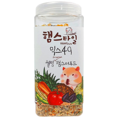 햄스타일 믹스49 웰빙 프리미엄 햄스터푸드, 700g, 1개