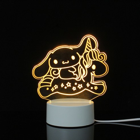폭발 제품3d야간 조명 도매 만화 창조적 인 생일 선물 다채로운 침대 옆 램프 아크릴 램프, 옥계 개