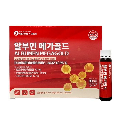 일진헬스케어 알부민 메가골드 25ml x 30병, 1개, 30정