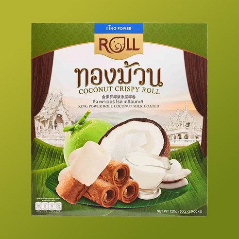 태국 면세점 킹파워 코코넛 밀크 코티드, 1개, 120g