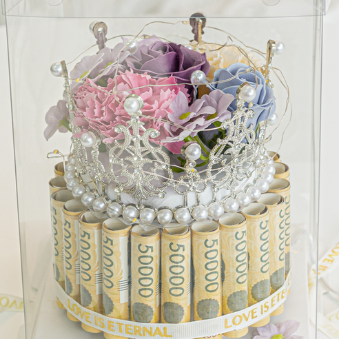 돈과 장미의 달콤한 만남: 금장미 용돈박스로 선물의 의미 전달