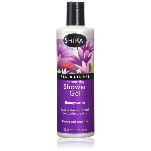 시카이 올 내추럴 모이스처라이징 샤워 젤, Honeysuckle, 355ml