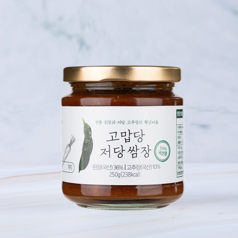 국산재료로 만든 250g 저당 쌈장 – 알룰로스와 키토 당조파 고추 추가 함께 고맙당! 고맙당고추장 국산재료로 만든 250g 저당 쌈장 – 알룰로스와 키토 당조파 고추 추가 함께 고맙당! 고맙당고추장