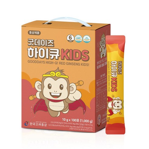 한국고려홍삼 굿데이즈 하이큐 키즈 홍삼 100p, 1000g, 1개