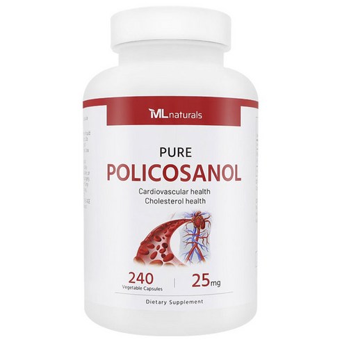마이라이프내추럴스 퓨어 폴리코사놀 25mg 베지터블 캡슐, 240정, 1개