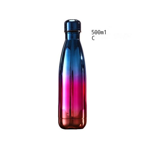 304 스테인리스강 스포츠 주전자 선물 컵, 블루 레드, 500ml