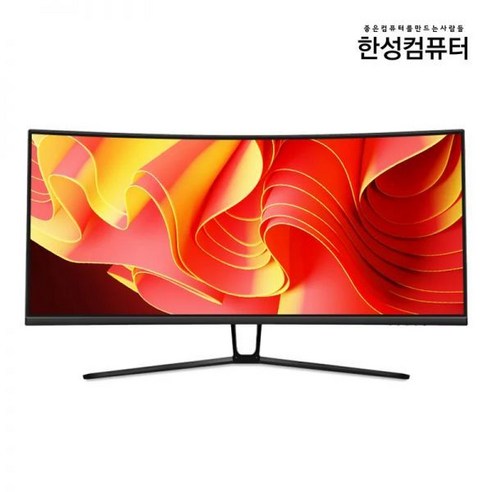 커브드모니터 게이밍 베젤리스 리얼 울트라 한성컴퓨터 TFG34Q10WB 1500R 울트라와이드 WQHD 커브드 게이밍 리얼100 시력보호 34인치 모니터, 일반(무결점보증없음)