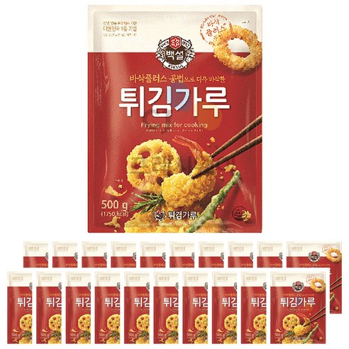 백설 튀김가루, 500g, 20개