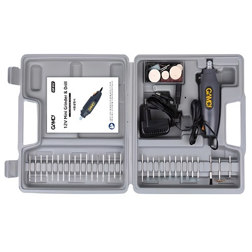 섬세한 작업의 동반자, 감씨 미니 그라인더 조각기 드릴 세트 GR-012 미니그라인더
