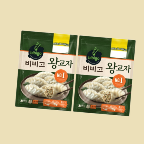 비비고 왕교자 찐만두 가용비 1.4KG x2, 1.4kg, 2개
