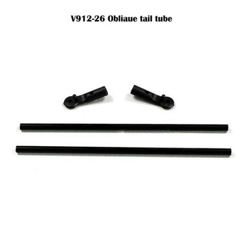 Wltoys V912 RC 헬리콥터 액세서리 블레이드 기어 브러시리스 모터 플라이바 로드 로터 헤드 캐노피 ESC 보드 서보 부품용, CHINA, Obliaue tail tube
